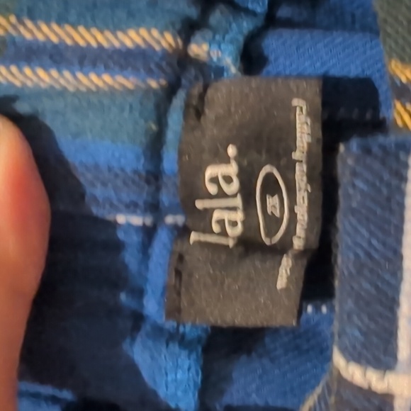 Dressed in LALA 2X blue plaid trousers - Picture 4 of 6